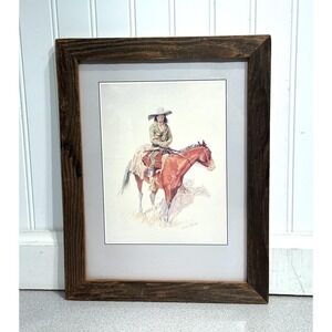 Frederic Remington 1901 Old Colored Lithograph " Old Ramon " RARE / HTF